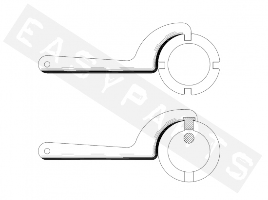 Adjustable Wrenches Set for Ring Sectors BUZZETTI